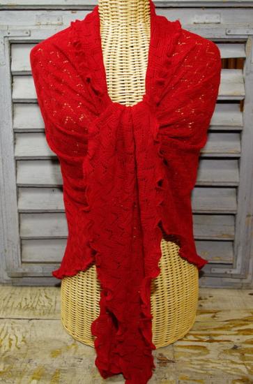 Dreiecktuch Susi granat von invero merino